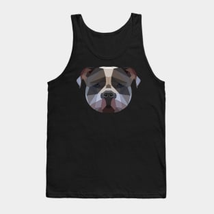 Dog American Staffordshire Terrier Low Poly Type Tank Top